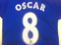 子供用 K005 チェルシーHOME OSCAR*8 オスカル 16 青  ゲームシャツ パンツ付 サッカー ユニフォーム