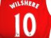 画像1: 子供用 K006 アーセナルHOME WILSHERE*10 ウィルシャー 赤 16 ゲームシャツ パンツ付 /サッカー/オーダーメイド/ネーム作成/通販/キッズ/ジュニア/子供用/大人用/オリジナル (1)