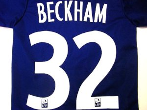 画像1: 子供用 K072 パリサンジェルマンHOME BECKHAM*23 ベッカム 2014 紺 ゲームシャツ パンツ付 /サッカー/オーダーメイド/ネーム作成/通販/キッズ/ジュニア/子供用/大人用/オリジナル