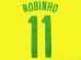 画像1: 大人用 A012 ブラジル ROBINHO*11 ロビーニョ  黄 18 (1)