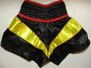 画像2: 新品 サテン 14 LUMPINI ボクシングパンツ S/M/L/XL 選択 黒V黄 /ボクシング/ムエタイ/トランクス/通販/大人用/キッズ用/ジュニア/子供用