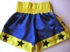 画像2: 新品 サテン 10 LUMPINI ボクシングパンツ S/M/L/XL 選択 青黄★ /ボクシング/ムエタイ/トランクス/通販/大人用/キッズ用/ジュニア/子供用