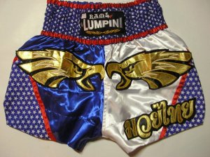 画像1: 新品 サテン 15 LUMPINI ボクシングパンツ S/M/L/XL 選択 米柄鷲 /ボクシング/ムエタイ/トランクス/通販/大人用/キッズ用/ジュニア/子供用