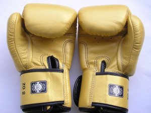 画像3: 新品 正規 TWINS 本格ボクシンググローブ 金色 /ボクシング/ムエタイ/本革製