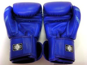 画像3: 新品 正規 TWINS 本格ボクシンググローブ TATOO 青 /ボクシング/ムエタイ/本革製/グローブ