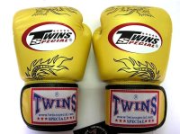 新品 正規 TWINS 本格ボクシンググローブ 龍 金 /ボクシング/ムエタイ/本革製/グローブ