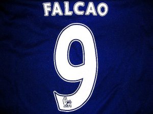 画像1: 子供用 K005 チェルシーHOME FALCAO*9 ファルカオ 16 青  ゲームシャツ パンツ付 サッカー ユニフォーム