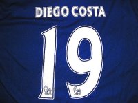 子供用 K005 チェルシーHOME DIEGO COSTA*19 ディエゴコスタ 16 青  ゲームシャツ パンツ付 サッカー ユニフォーム