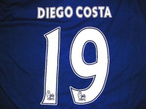 画像1: 子供用 K005 チェルシーHOME DIEGO COSTA*19 ディエゴコスタ 16 青  ゲームシャツ パンツ付 サッカー ユニフォーム