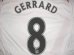 画像1: 子供用 K048 リバプールAWAY GERRARD*8 ジェラード 白 16 ゲームシャツ パンツ付 /サッカー/オーダーメイド/ネーム作成/通販/キッズ/ジュニア/子供用/大人用/オリジナル (1)