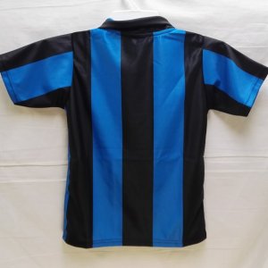 画像2: 子供用 K011 インテルHOME 青  ゲームシャツ パンツ付 サッカー ユニフォーム