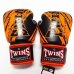 画像2: 新品 正規 TWINS 本格ボクシンググローブ TWINS黒オレンジ /ボクシング/ムエタイ/本革製/グローブ (2)