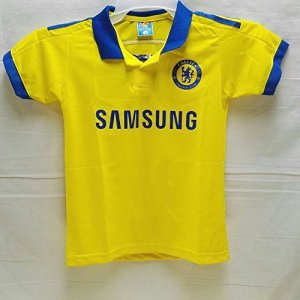 画像1: 子供用 K021 チェルシーAWAY FABREGAS*4 セスク 黄 15  ゲームシャツ パンツ付 サッカー ユニフォーム