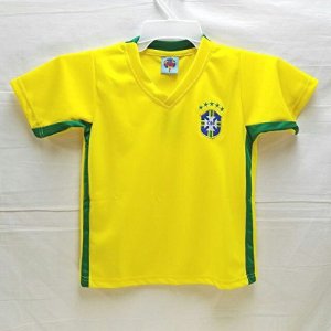 画像2: 子供用 K012 ブラジルHOME RONALDINHO*10 ロナウジーニョ 黄 ゲームシャツ パンツ付 /サッカー/オーダーメイド/ネーム作成/通販/キッズ/ジュニア/子供用/大人用/オリジナル