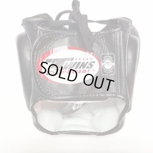 画像2: 新品 正規 TWINS ヘッドギア 黒 /ボクシング/ムエタイ/ヘッドガード/本革製