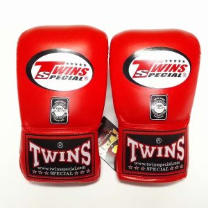 画像1: 新品 正規 TWINS パンチンググローブ 赤 M〜XL 3size 選択 /ボクシング/ムエタイ/パンチンググローブ/本革製/通販/大人用/キッズ用/ジュニア/子供用