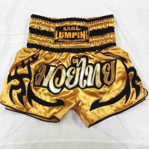 画像1: 新品 サテン 96 LUMPINI ボクシングパンツ S/M/L/XL 選択 金色 /ボクシング/ムエタイ/トランクス/通販/大人用/キッズ用/ジュニア/子供用