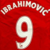 大人用 A008 マンチェスターHOME IBRAHIMOVIC*9 イブラヒモビッチ 16 赤 ゲームシャツ パンツ付