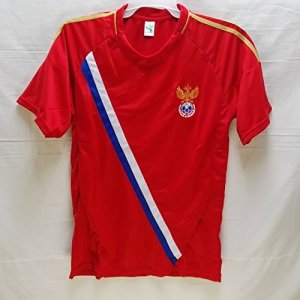 画像1: 大人用 A127 ロシアHOME 赤 ゲームシャツ パンツ付 /サッカー/オーダーメイド/ネーム作成/通販/キッズ/ジュニア/子供用/大人用/オリジナル