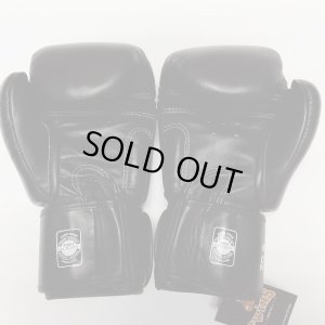 画像3: 新品 正規 TWINS 本格ボクシンググローブ 黒 /ボクシング/ムエタイ/本革製