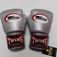 新品 正規 TWINS 本格ボクシンググローブ 銀色 /ボクシング/ムエタイ/本革製