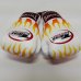 画像2: 新品 正規 TWINS 本格ボクシンググローブ FIRE 白 /ボクシング/ムエタイ/本革製/グローブ (2)