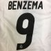 画像1: 子供用 K001 レアルマドリードHOME BENZEMA*9 ベンゼマ 白青ライン 17 ゲームシャツ パンツ付 /サッカー/オーダーメイド/ネーム作成/通販/キッズ/ジュニア/子供用/大人用/オリジナル  (1)