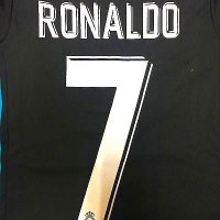 子供用 K027 レアルマドリードAWAY RONALDO*7 ロナウド 黒水 18 ゲームシャツ パンツ付 /サッカー/オーダーメイド/ネーム作成/通販/キッズ/ジュニア/子供用/大人用/オリジナル 