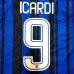 画像1: 大人用 A011 インテル ICARDI*9 イカルディ 青黒 18  ゲームシャツ パンツ付 サッカー ユニフォーム (1)