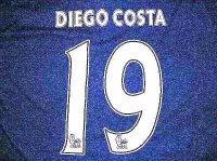 子供用 K005 チェルシーHOME DIEGO COSTA*19 ディエゴコスタ 17 青  ゲームシャツ パンツ付 サッカー ユニフォーム