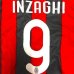 画像1: 子供用 K002 ACミランHOME INZAGHI*9 インザーギ 赤黒 18 ゲームシャツ パンツ付 サッカー ユニフォーム (1)