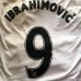 画像1: 大人用 A039 マンチェスターAWAY IBRAHIMOVIC*9 イブラヒモビッチ 長袖 14 白  ゲームシャツ パンツ付 サッカー ユニフォーム (1)