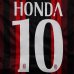 画像1: 子供用 K002 ACミランHOME HONDA*10 本田 赤黒 18 ゲームシャツ パンツ付 サッカー ユニフォーム (1)