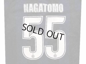 画像1: 大人用 A011 インテル NAGATOMO*55 長友 青黒 18  ゲームシャツ パンツ付 サッカー ユニフォーム