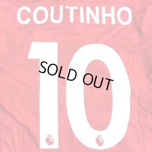 画像1: 子供用 K010 リバプール COUTINHO*10 フィリペ・コウチーニョ 赤 18 ゲームシャツ パンツ付