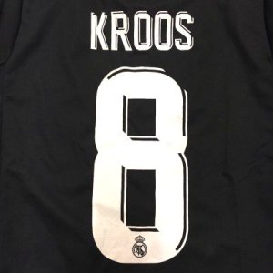 画像1: 子供用 K027 レアルマドリードAWAY KROOS*8 クルース 黒水 18 ゲームシャツ パンツ付 /サッカー/オーダーメイド/ネーム作成/通販/キッズ/ジュニア/子供用/大人用/オリジナル 