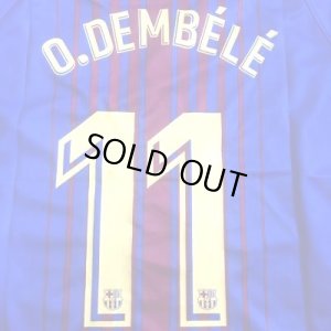 画像1: 大人用 A003 バルセロナHOME O.DEMBELE*11 ウスマン デンベレ 19 青赤 ゲームシャツ パンツ付