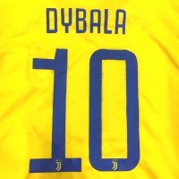 子供用 K116 ユベントスAWAY DYBALA*10 ディバラ 黄 18 ゲームシャツ パンツ付 /サッカー/ユニフォーム