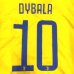 画像1: 大人用 A116 ユベントスAWAY DYBALA*10 ディバラ 黄 18 ゲームシャツ パンツ付 /サッカー/オーダーメイド/ネーム作成/通販/キッズ/ジュニア/子供用/大人用/オリジナル (1)