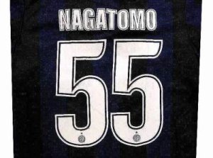 画像1: 子供用 K011 インテル NAGATOMO*55 長友 青首白 20