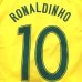 画像1: 子供用 K012 ブラジルHOME RONALDINHO*10 ロナウジーニョ 黄 ゲームシャツ パンツ付 /サッカー/オーダーメイド/ネーム作成/通販/キッズ/ジュニア/子供用/大人用/オリジナル (1)