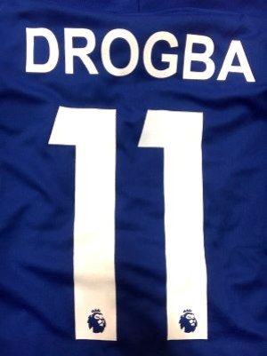 画像1: 子供用 K005 チェルシーHOME DROGBA*11 ドログバ 18 青  ゲームシャツ パンツ付 サッカー ユニフォーム