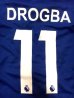 画像1: 子供用 K005 チェルシーHOME DROGBA*11 ドログバ 18 青  ゲームシャツ パンツ付 サッカー ユニフォーム (1)