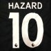 画像1: 子供用 K036 チェルシーAWAY HAZARD*10 アザール 黒袖黄 17  ゲームシャツ パンツ付 サッカー ユニフォーム (1)