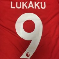 子供用 K008 マンチェスターHOME LUKAKU*9 ルカク 18 赤 ゲームシャツ パンツ付