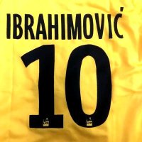 子供用 K144 パリサンジェルマン IBRAHIMOVIC*10 イブラヒモビッチ 黄色 18 ゲームシャツ パンツ付 /サッカー/オーダーメイド/ネーム作成/通販/キッズ/ジュニア/子供用/大人用/オリジナル/アウェイ