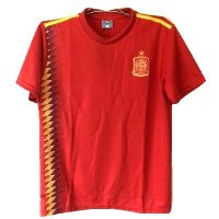 子供用 K014 スペイン SILVA*21 シルバ 赤 18 ゲームシャツ パンツ付 