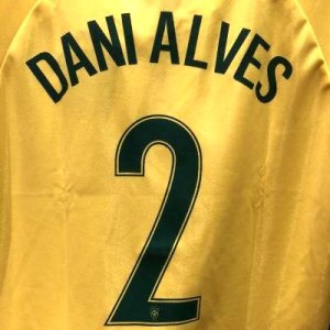 画像1: 子供用 K012 ブラジル DANI ALVES*2 ダニエウ・アウヴェス 黄 17