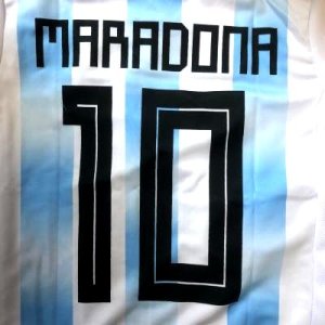 画像1: 大人用 A032 アルゼンチン MARADONA*10 マラドーナ 水色 18