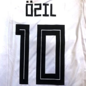 画像1: 大人用 A031 ドイツ OZIL*10 エジル 白 18